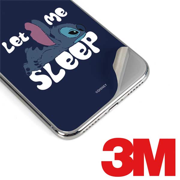 Disney Lilo and Stitch Let Me Sleep iPhone XS Skin