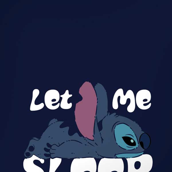 Disney Lilo and Stitch Let Me Sleep iPhone XS Skin