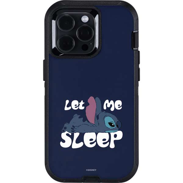 Disney Lilo and Stitch Let Me Sleep Otterbox Defender iPhone Skin