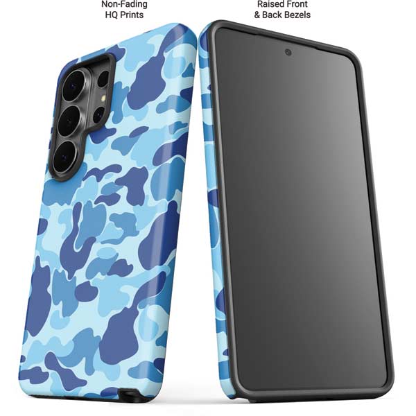Light Blue Street Camo Galaxy S26 Ultra Impact Case