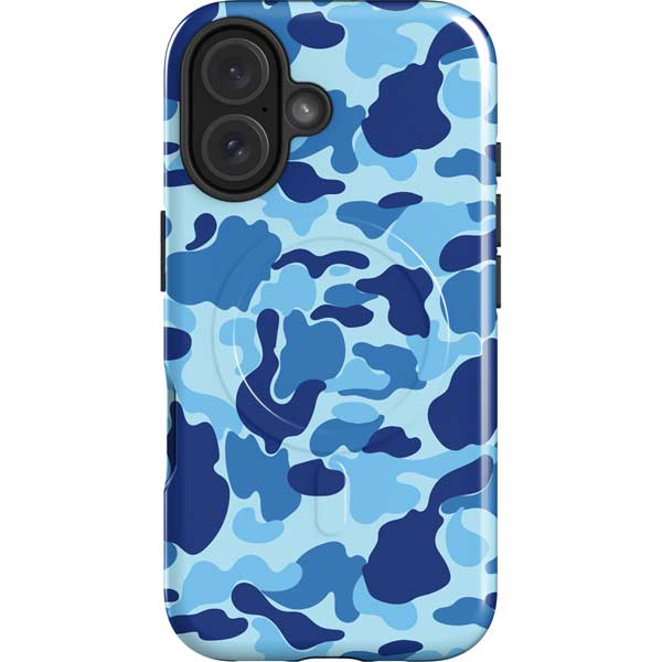 Light Blue Street Camo iPhone 16 Plus Magsafe Impact Case
