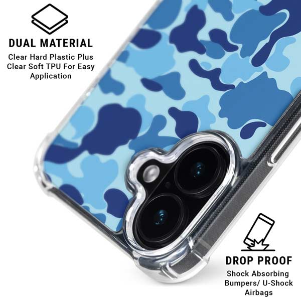 Light Blue Street Camo iPhone 17 MagSafe Case
