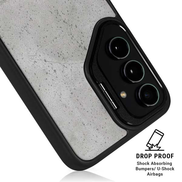 Light Grey Concrete Galaxy S26 Ultra Kickstand Case