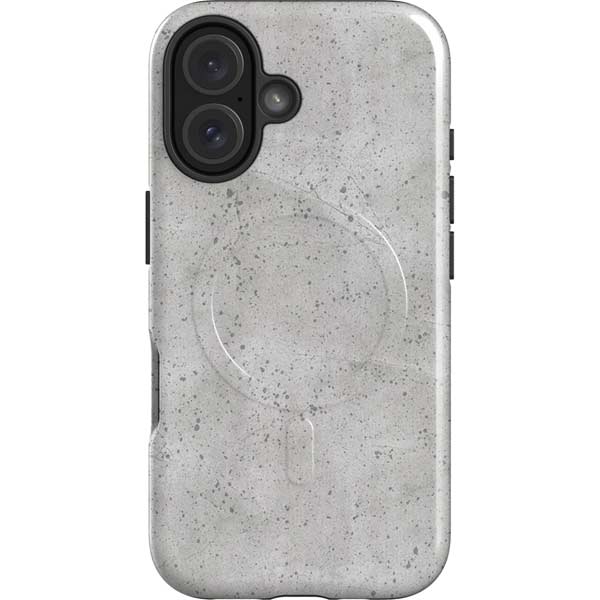 Light Grey Concrete iPhone 16 Magsafe Impact Case