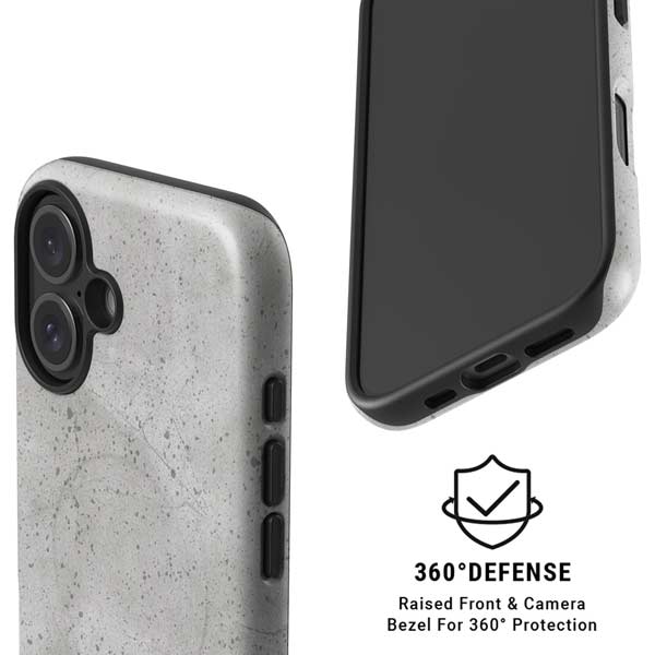 Light Grey Concrete iPhone 16 Plus Magsafe Impact Case
