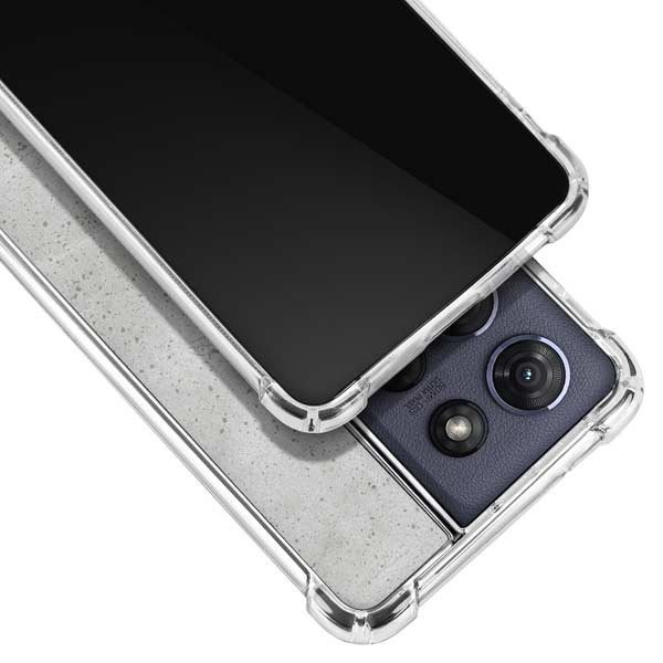 Light Grey Concrete Moto G Power 5G (2025) Clear Case