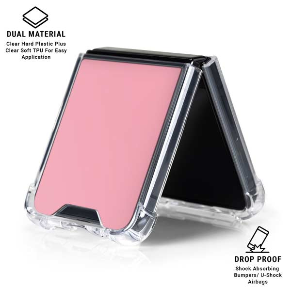 Light Pink Galaxy Z Flip7 Clear Case
