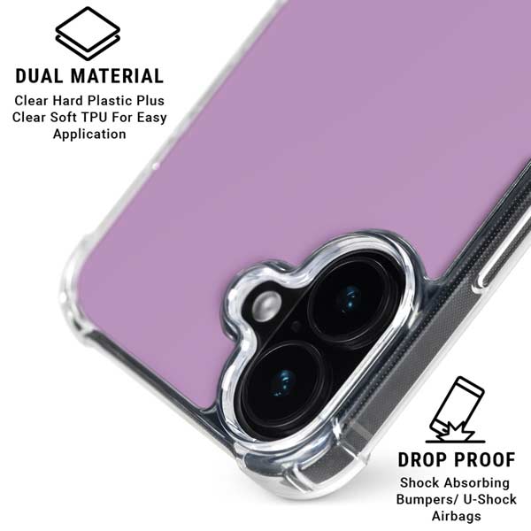 Lilac iPhone 17 Clear Case