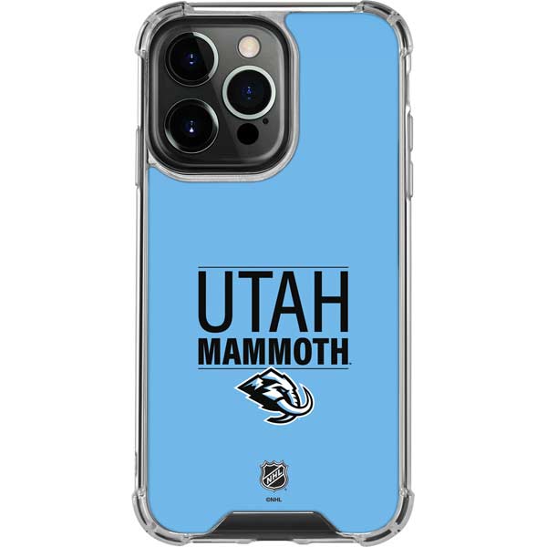 NHL Utah Mammoth Line-Up Series iPhone 14 Pro Clear Case