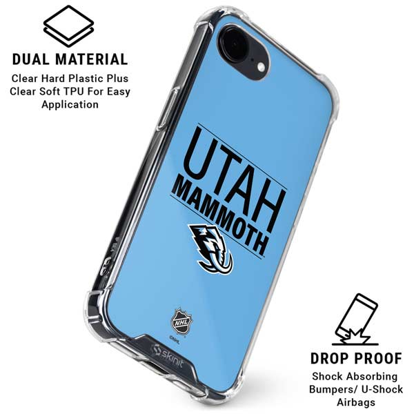 NHL Utah Mammoth Line-Up Series iPhone 16e Clear Case