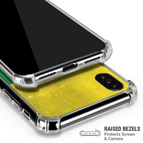 Lithuania Flag Distressed iPhone X/XS Clear Case