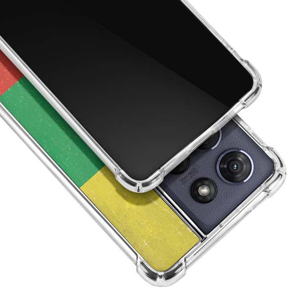 Lithuania Flag Distressed Moto G Power 5G (2025) Clear Case