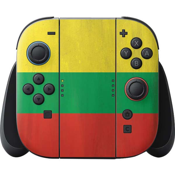 Lithuania Flag Distressed Nintendo Skins