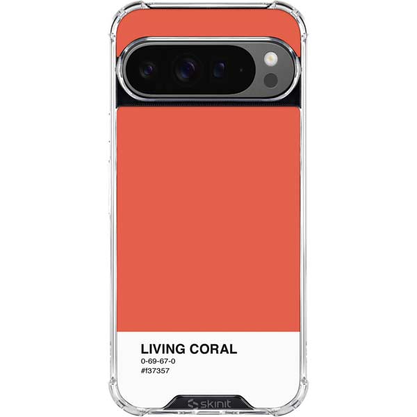 Living Coral Google Pixel 10 Pro Clear Case