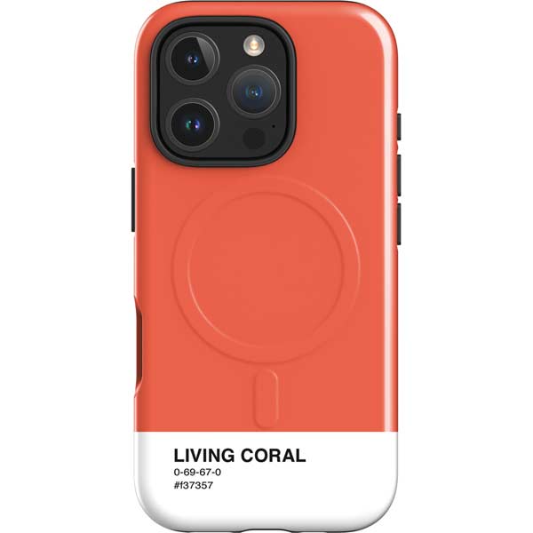 Living Coral iPhone 16 Pro Max Magsafe Impact Case