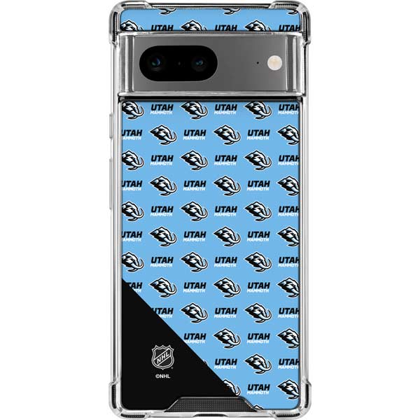 NHL Utah Mammoth Logo Pattern Google Pixel 8 Clear Case