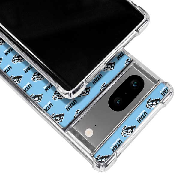 NHL Utah Mammoth Logo Pattern Google Pixel 8 Clear Case