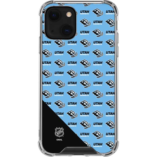 NHL Utah Mammoth Logo Pattern iPhone 13 Clear Case