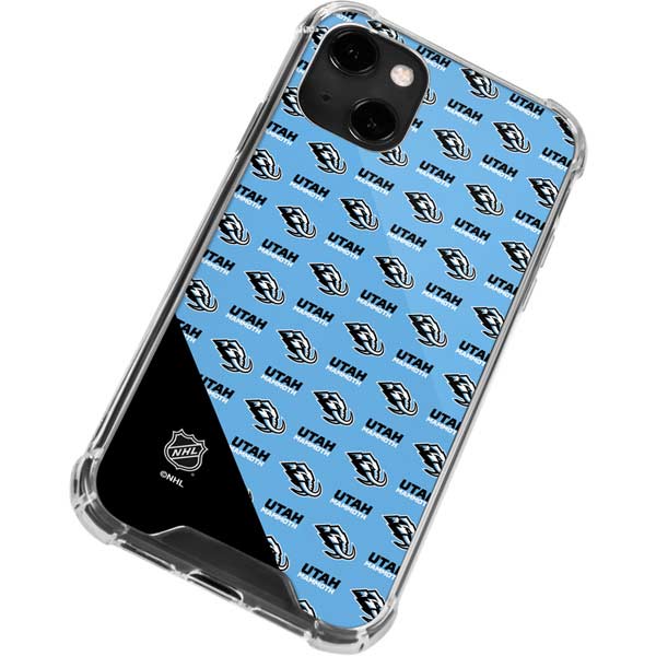 NHL Utah Mammoth Logo Pattern iPhone 13 Clear Case