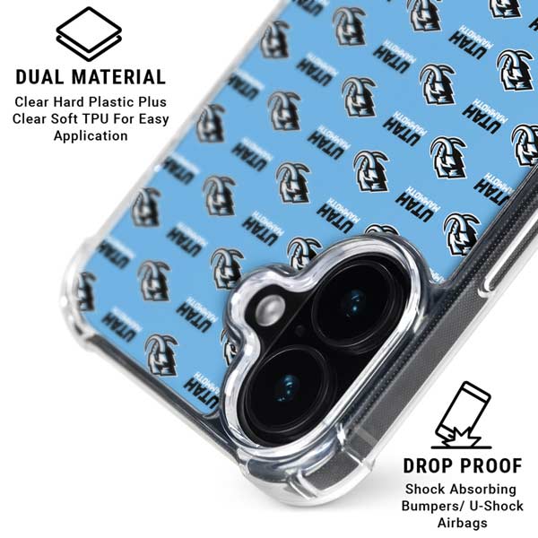 NHL Utah Mammoth Logo Pattern iPhone 16 MagSafe Case