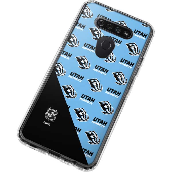 NHL Utah Mammoth Logo Pattern LG K51/Q51 Clear Case