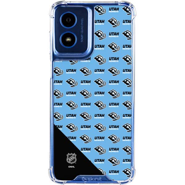 NHL Utah Mammoth Logo Pattern Moto G Play 4G (2024) Clear Case