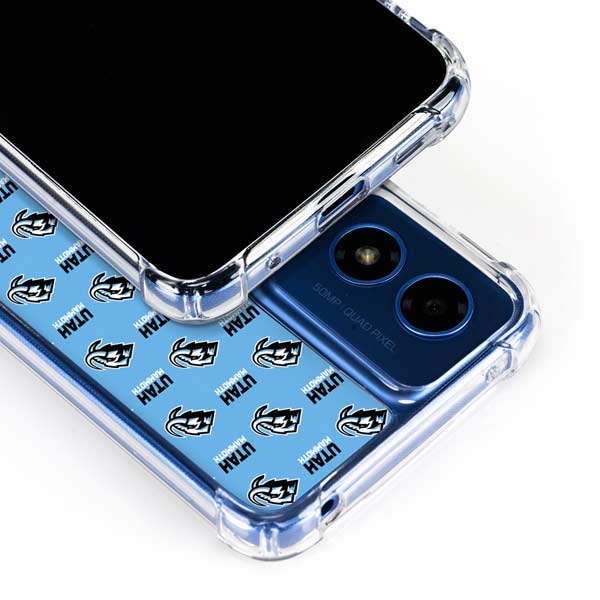 NHL Utah Mammoth Logo Pattern Moto G Play 4G (2024) Clear Case