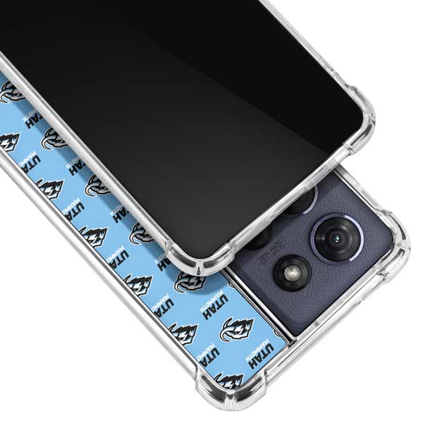 NHL Utah Mammoth Logo Pattern Moto G Play 5G (2025) Clear Case