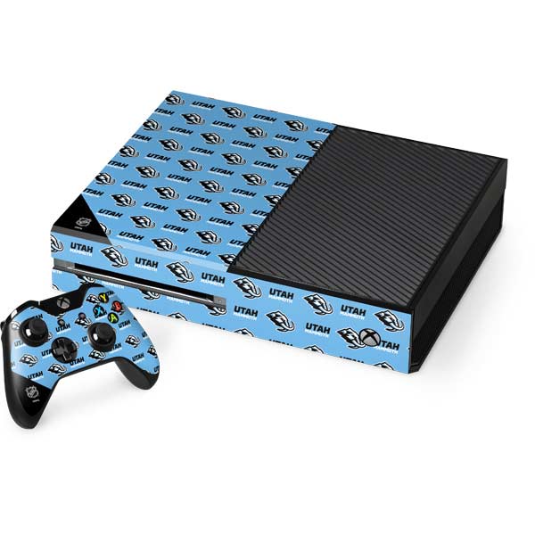 NHL Utah Mammoth Logo Pattern Xbox One Console and Controller Bundle Skin