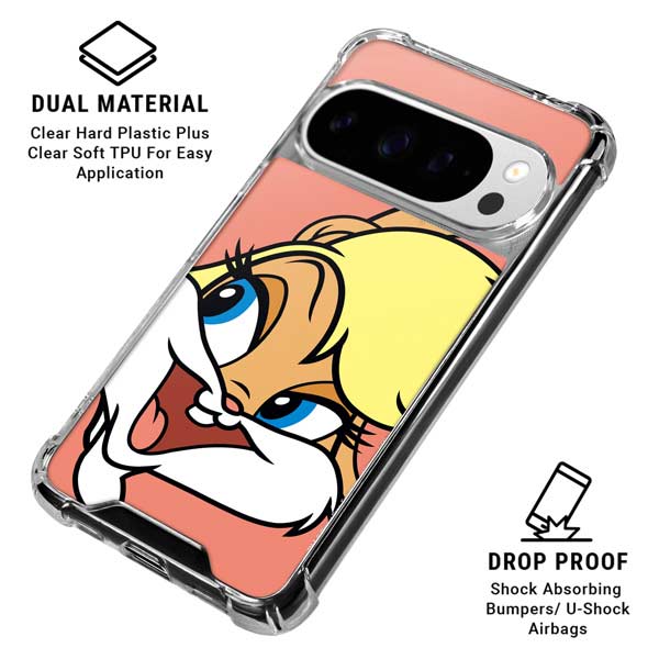 Looney Tunes Lola Bunny Zoomed In Google Pixel 10 Pro Clear Case
