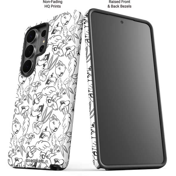 Looney Tunes Looney Squad Black and White Grid Galaxy S26 Ultra Impact Case