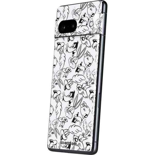 Looney Tunes Looney Squad Black and White Grid Pixel Skins