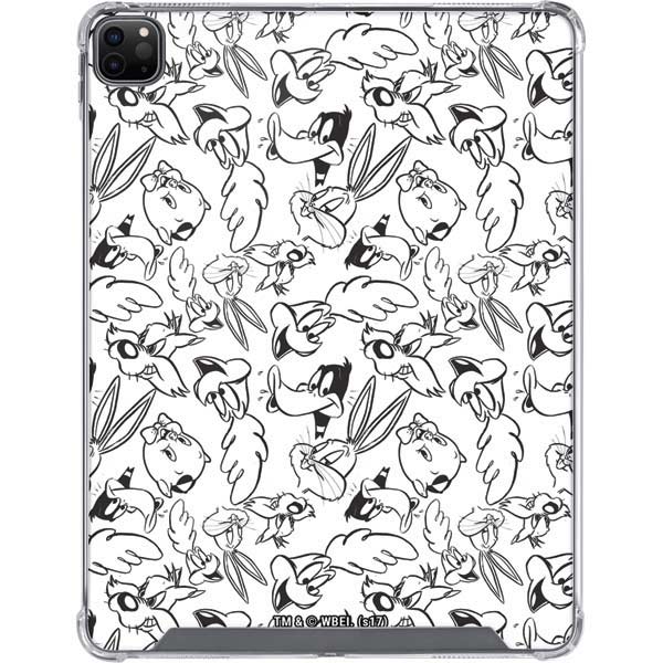 Looney Tunes Looney Squad Black and White Grid iPad Cases