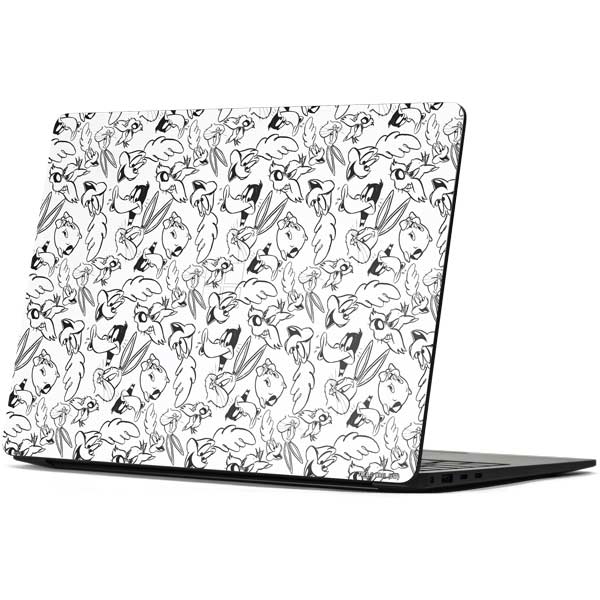Looney Tunes Looney Squad Black and White Grid Surface Laptop 7 15in Skin