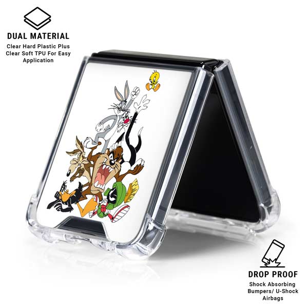 Looney Tunes All Together Galaxy Z Flip7 Clear Case