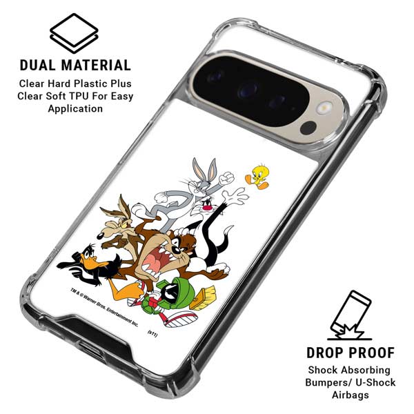 Looney Tunes All Together Pixel 9 Pro XL Clear Case