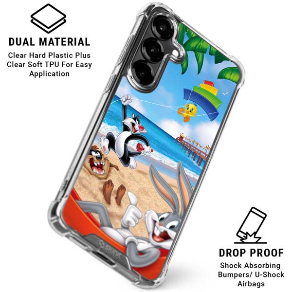 Looney Tunes Beach Galaxy S26 Clear Case