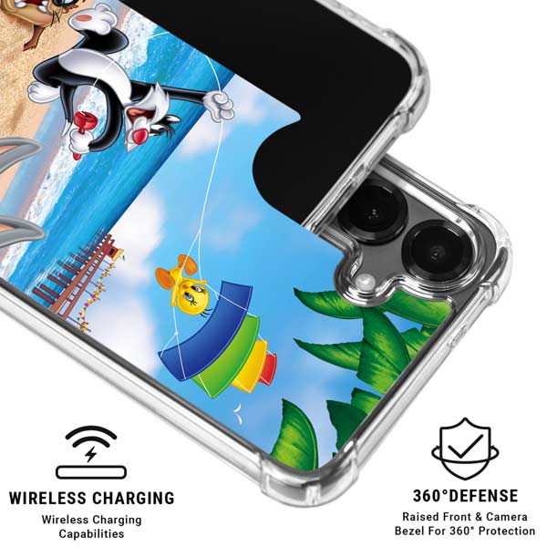 Looney Tunes Beach Galaxy S26 Plus Clear Case