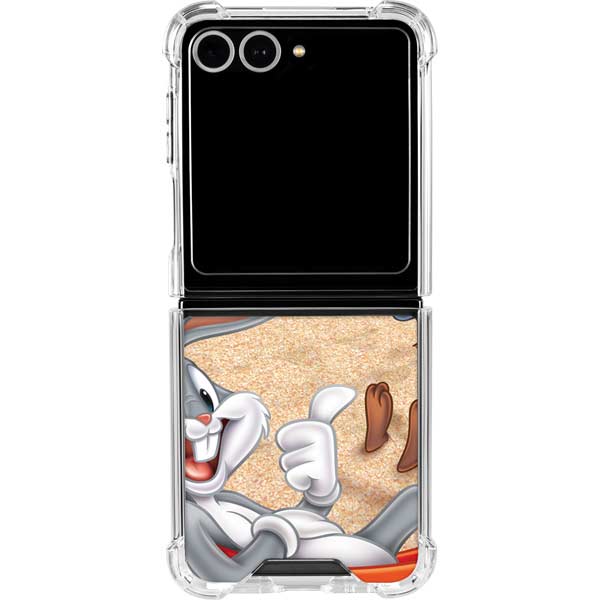Looney Tunes Beach Galaxy Z Flip7 Clear Case