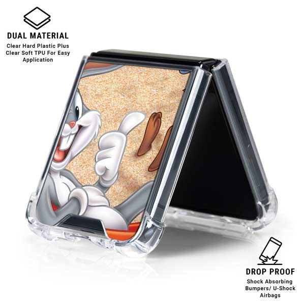 Looney Tunes Beach Galaxy Z Flip7 Clear Case