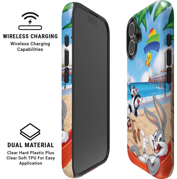 Looney Tunes Beach iPhone 16 Plus Magsafe Impact Case
