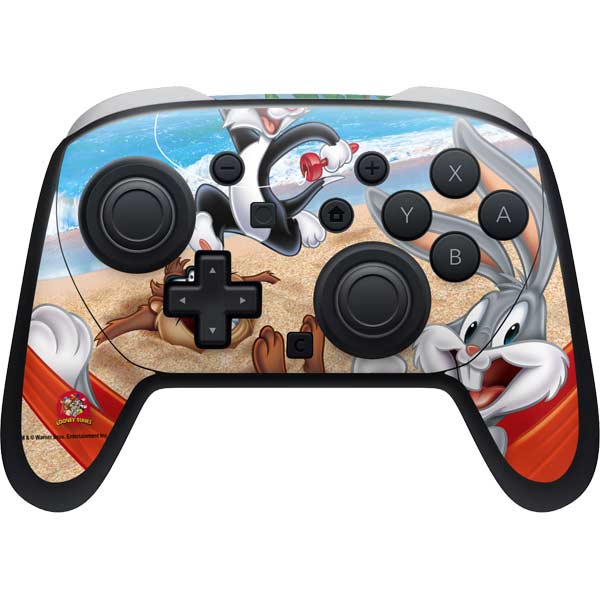 Looney Tunes Beach Nintendo Switch 2 (2025) Pro Controller Skin