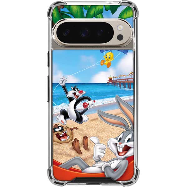 Looney Tunes Beach Pixel 9 Pro XL Clear Case