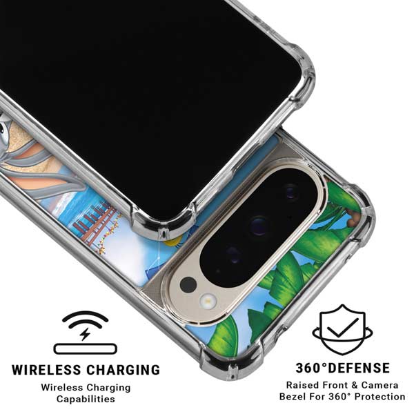 Looney Tunes Beach Pixel 9 Pro XL Clear Case