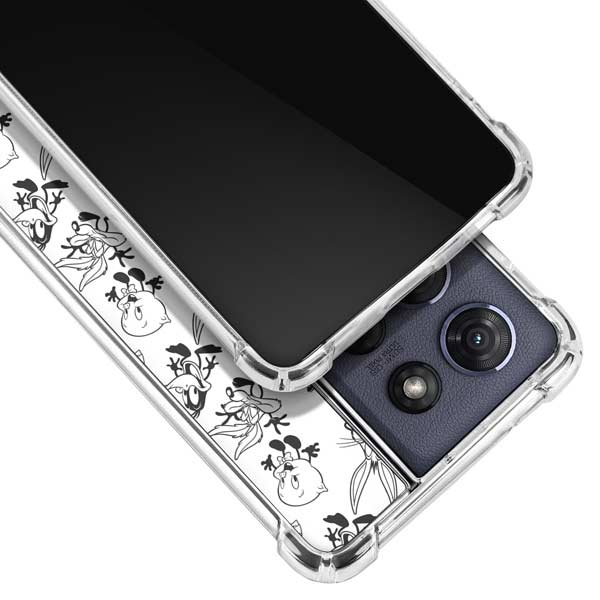 Looney Tunes Big Head Pattern Moto G 5G (2025) Clear Case