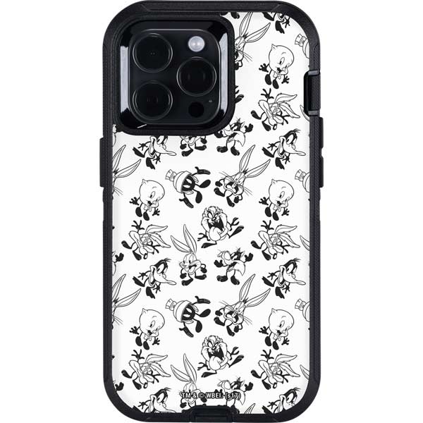 Looney Tunes Big Head Pattern Otterbox Defender iPhone Skin