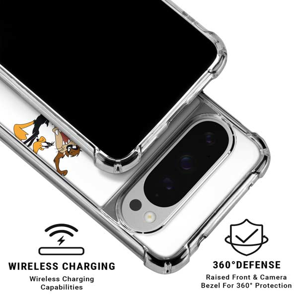 Looney Tunes Chase Google Pixel 10 Pro Clear Case