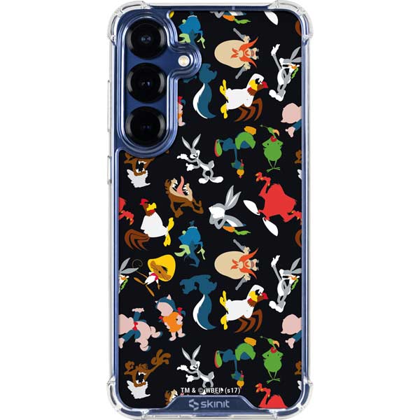 Looney Tunes Identity Pattern Galaxy S25 Plus Clear Case