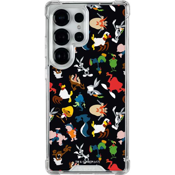 Looney Tunes Identity Pattern Galaxy S25 Ultra Clear Case