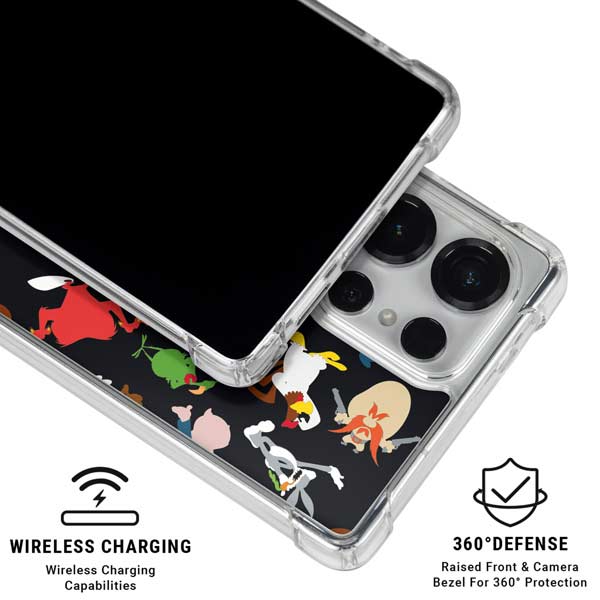 Looney Tunes Identity Pattern Galaxy S25 Ultra Clear Case